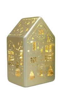 Champagne LED Ceramic Christmas House