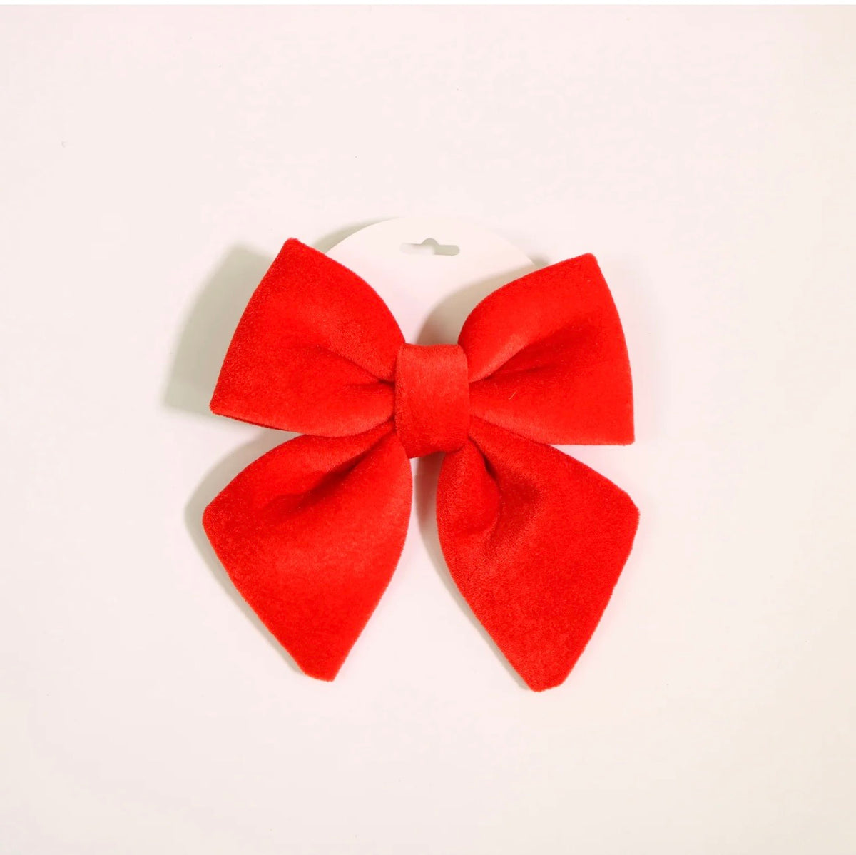 Small red Velvet Hanging Bow