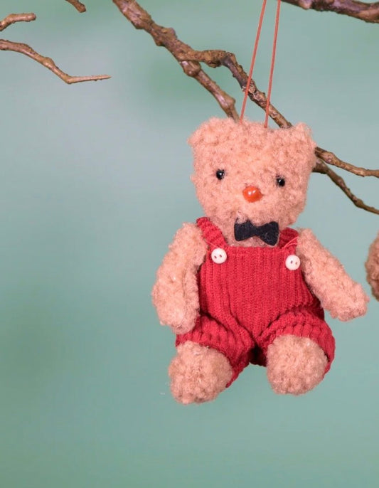 Festive Hanging Bears – Berry & Buttons – boy bear