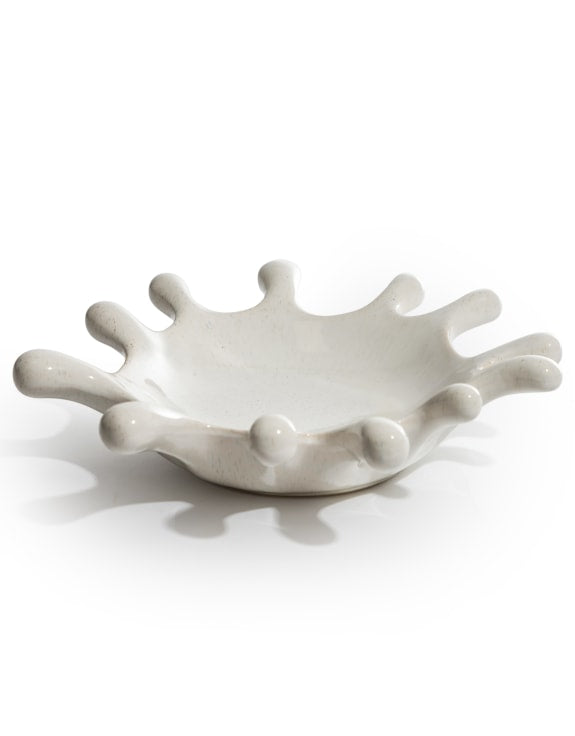 LARGE WHITE CERAMIC SPLASH BOWL