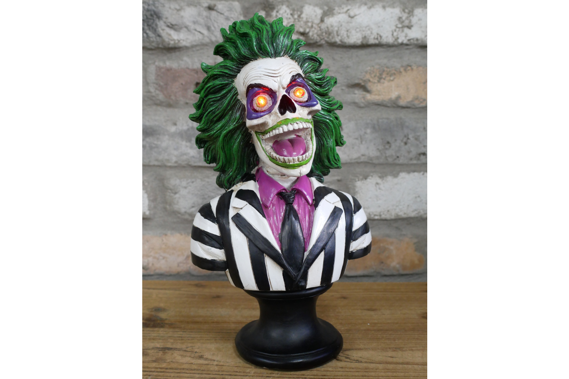 🤡 Light-Up Horror beetlejuice   Clown bust  green hair