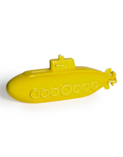 CERAMIC YELLOW SUBMARINE MONEY BOX
