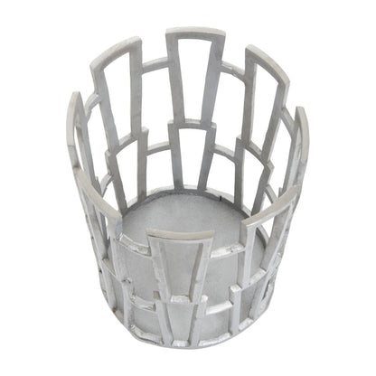 Large silver candle holder