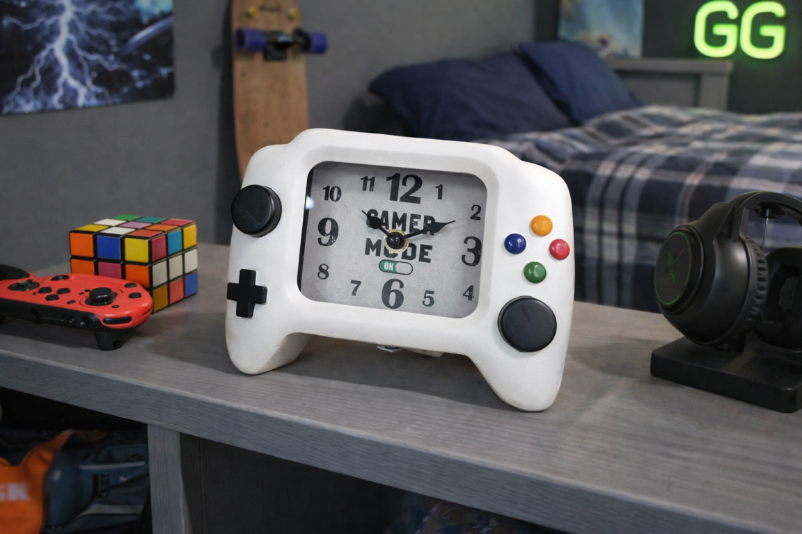 White gamers clock