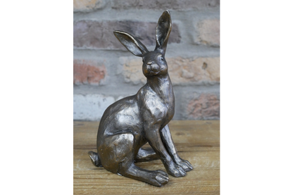 Bronze hare statue indoor or outdoor