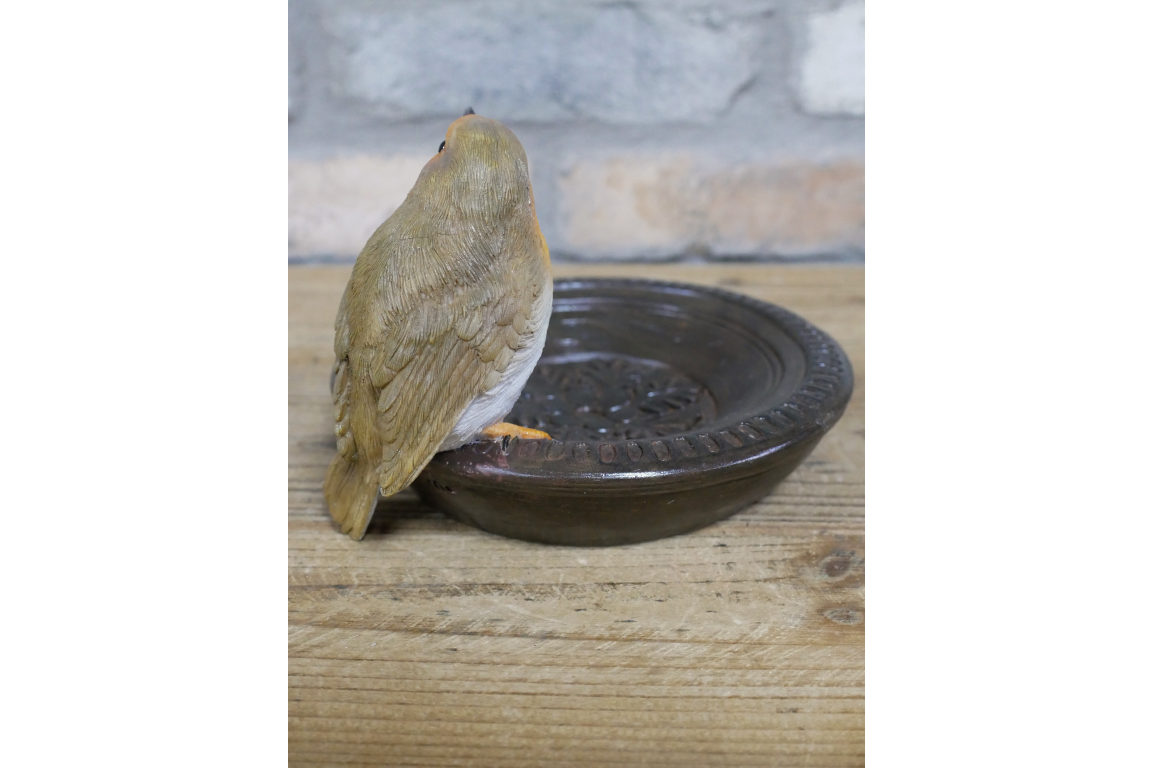 Robin bowl bird feeder outdoor or indoor item