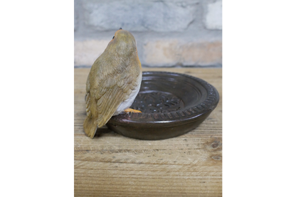 Robin bowl bird feeder outdoor or indoor item