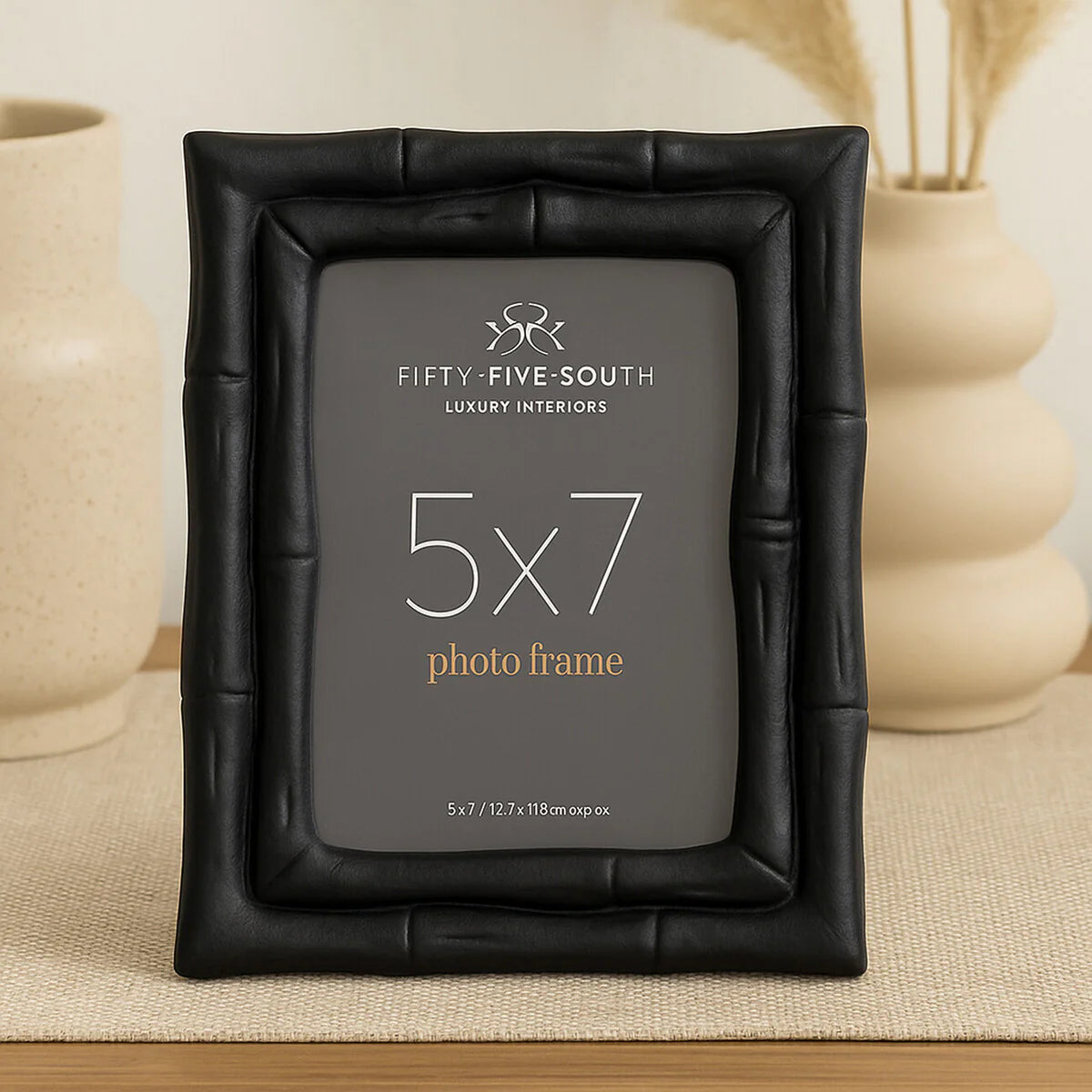 5 x 7 luxury black bamboo frame