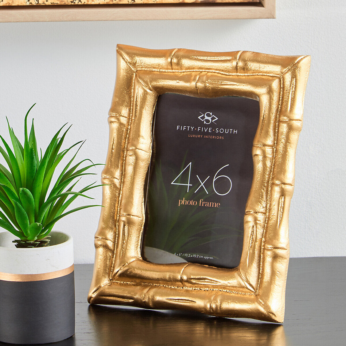 Gold bamboo luxury frame 4 x 6