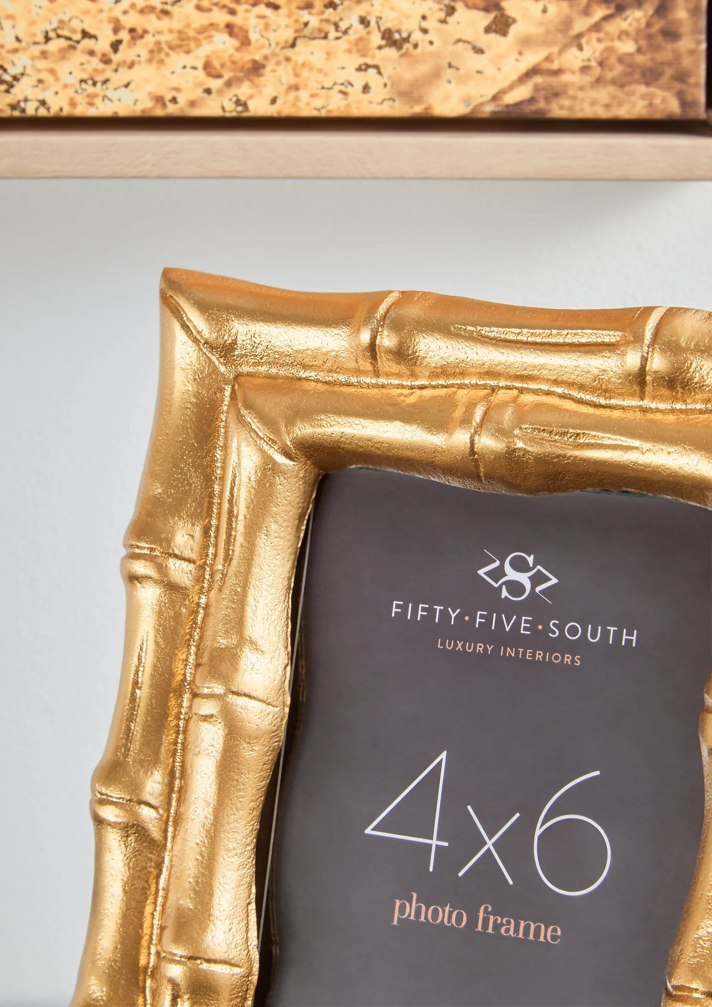 Gold bamboo luxury frame 4 x 6