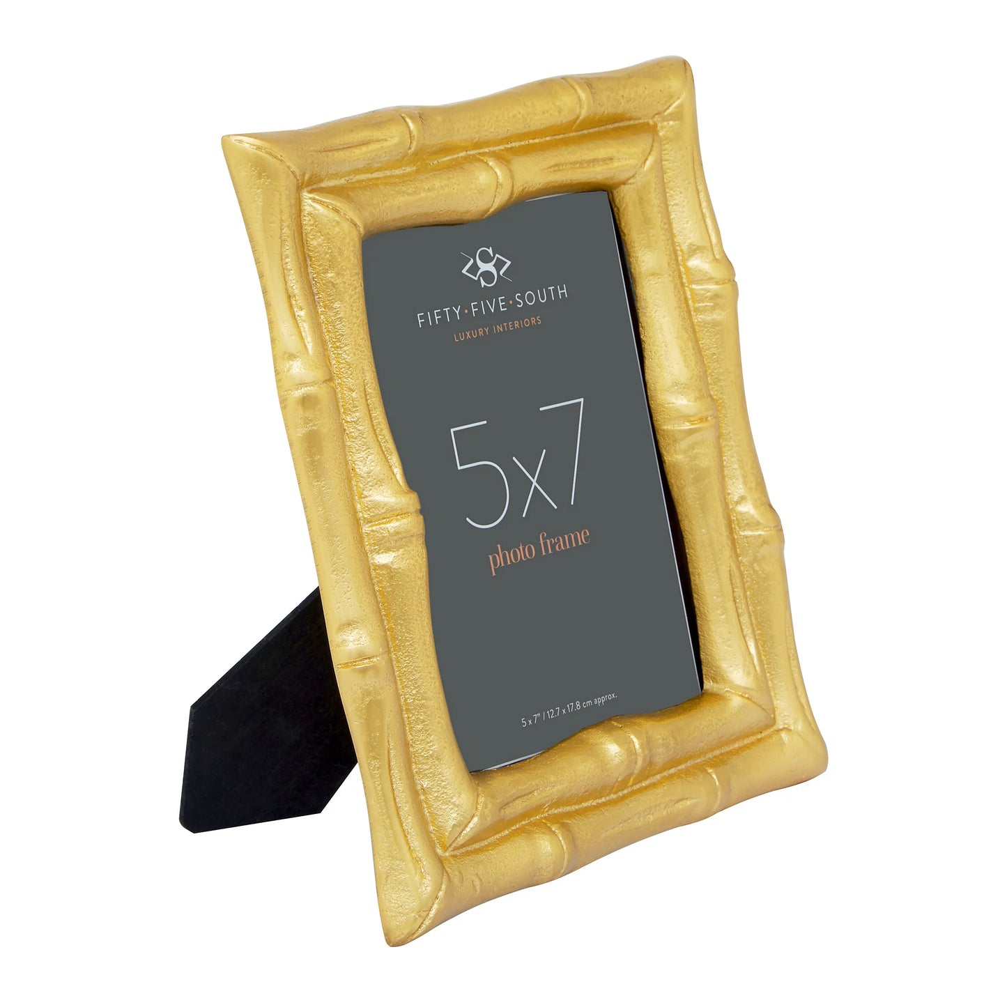 5x7 gold bamboo photo frame