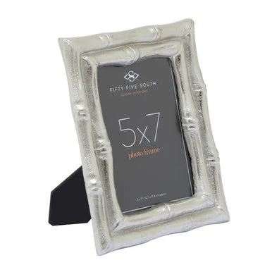 Silver bamboo picture frame 5 x 7