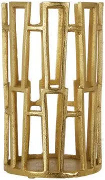 Large gold candle holder
