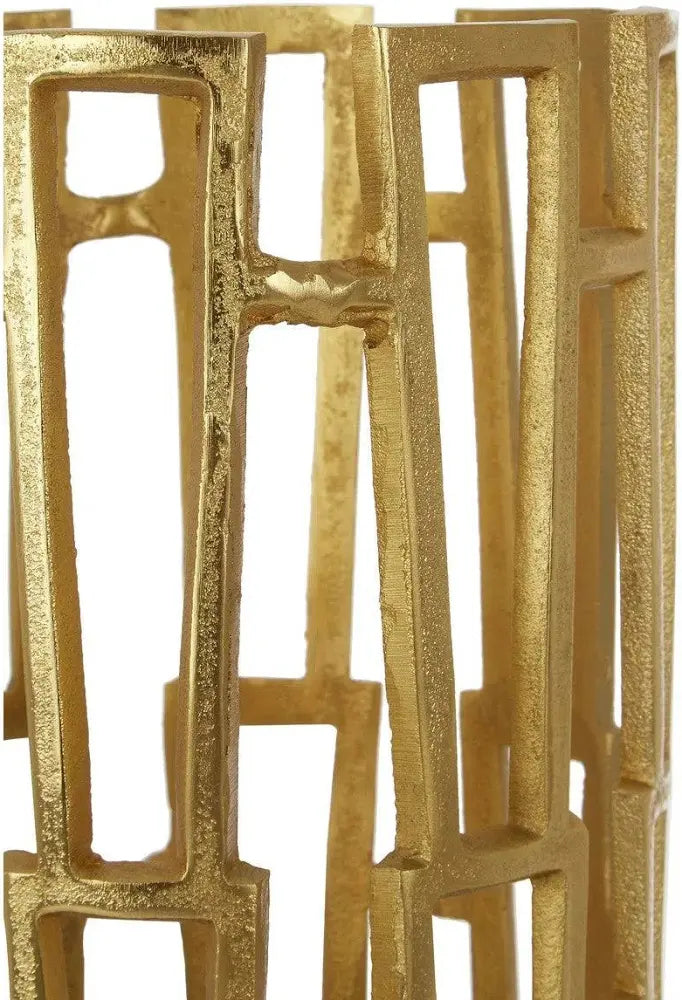 Small Candle Holder in Gold Finish