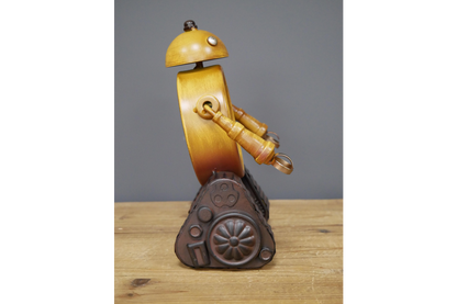 Yellow Robot Clock Perfect for Home Decor with Unique Design and Functional Timepiece