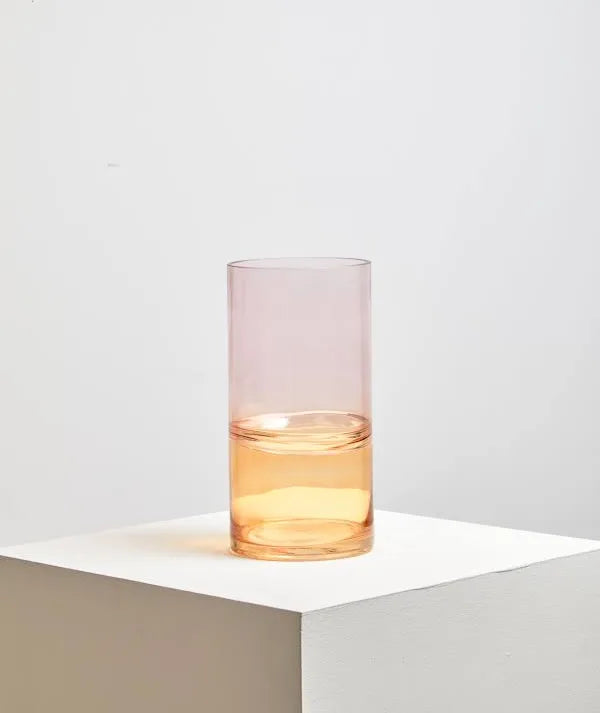 Stunning yellow glass vase