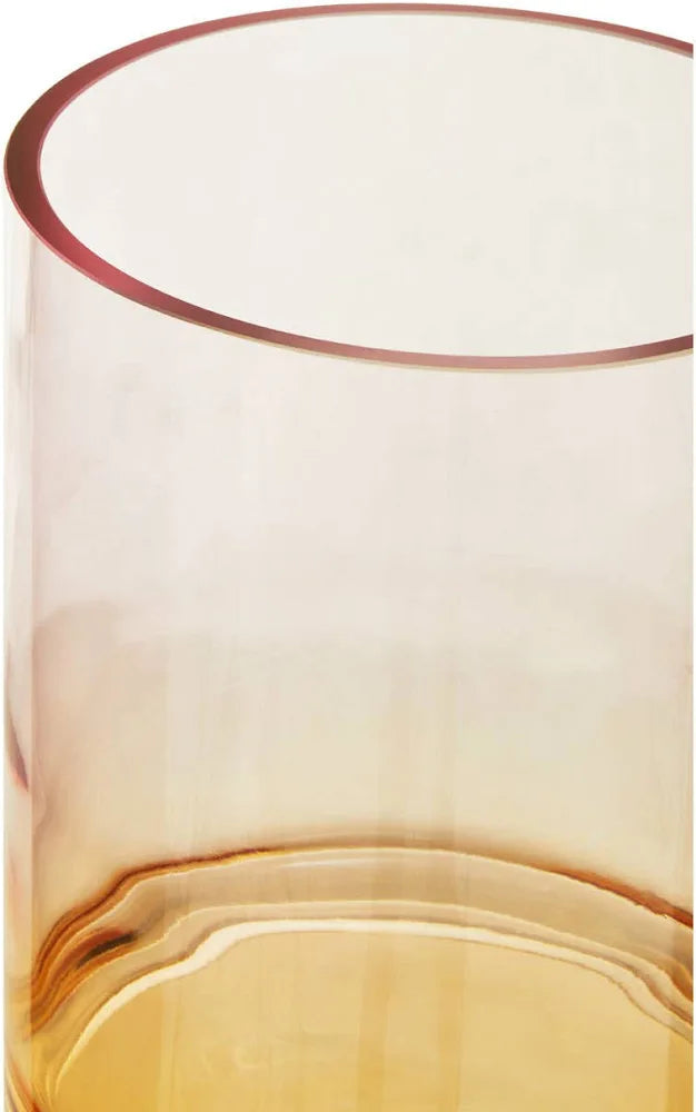 Stunning yellow glass vase