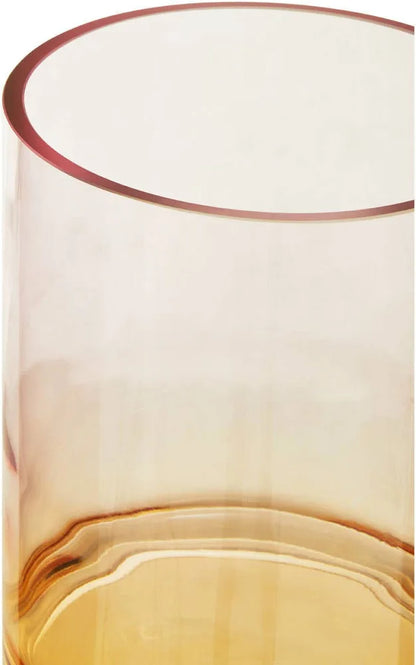 Stunning yellow glass vase