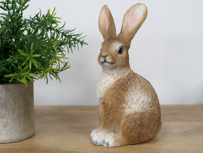 Small baby rabbit statue for indoor or outdoor