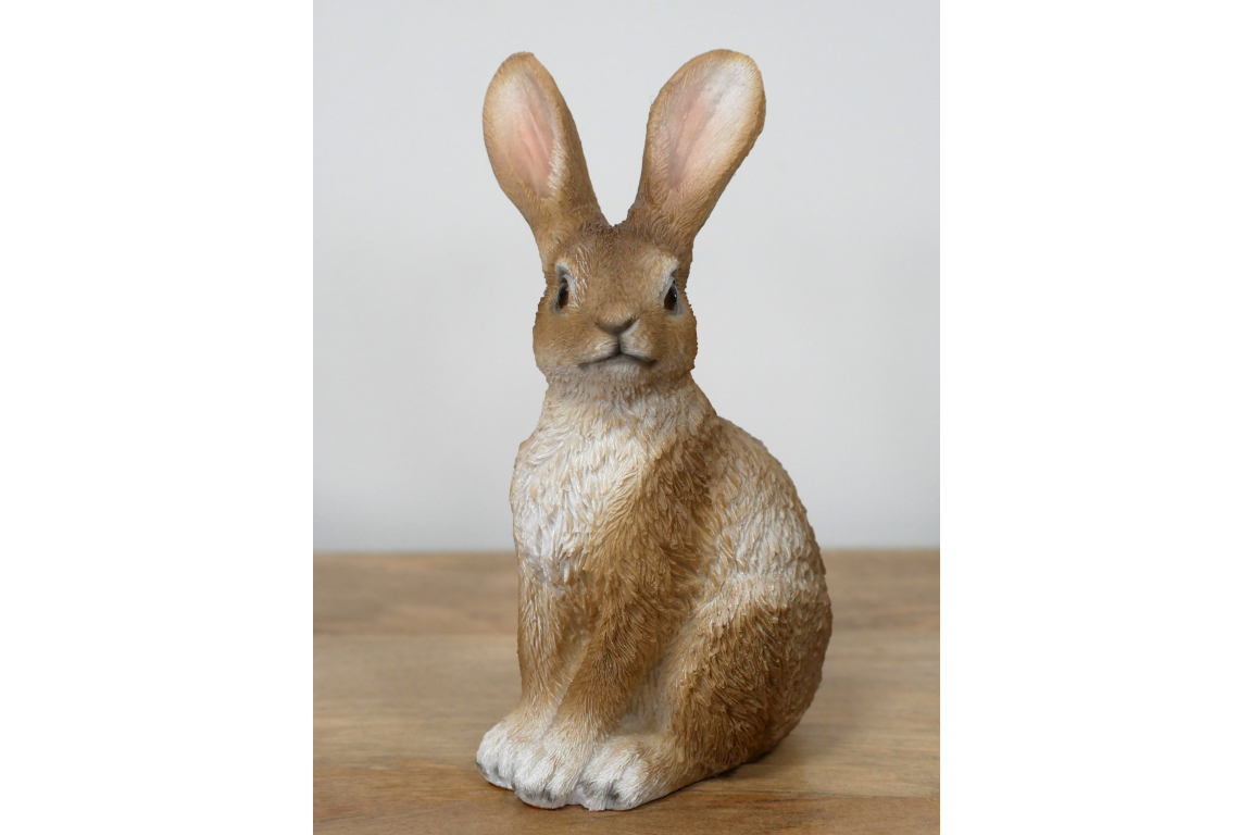 Small baby rabbit statue for indoor or outdoor