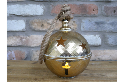 Light-Up Gold Christmas Bell