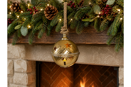 Light-Up Gold Christmas Bell