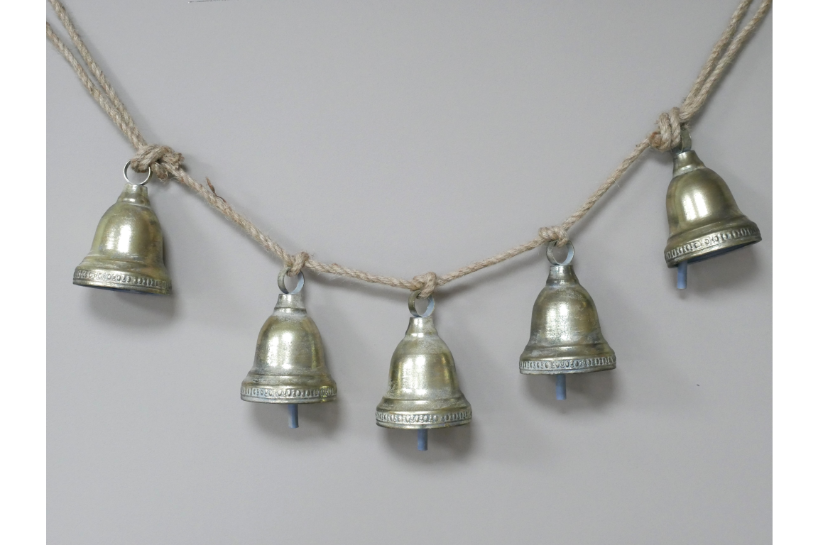 Gold Christmas Bell Garland