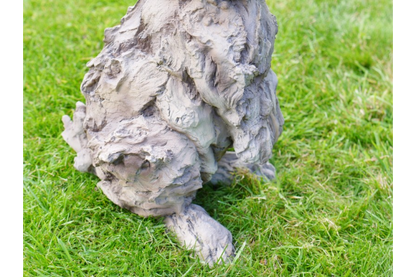 Beautiful rabbit statue for home or garden wood effect made from resin