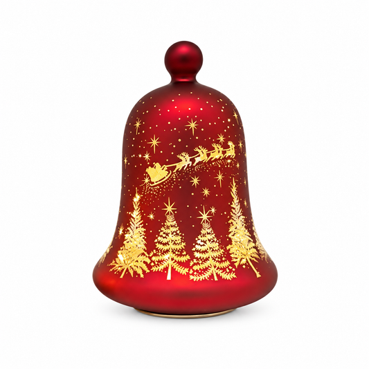 Red LED Reindeer Bell – 21cm