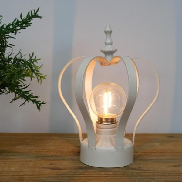 Cream crown light battery operated. Home decor