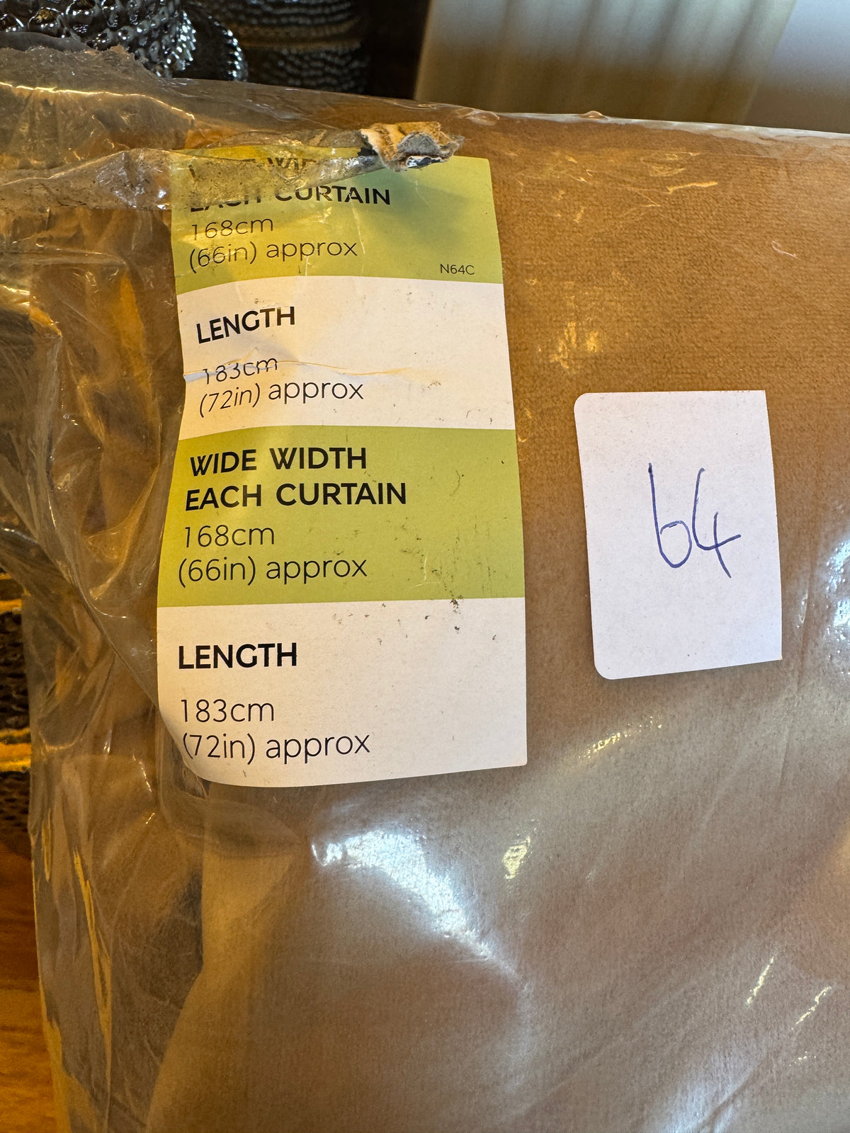 M & S Bronze Thermal Velvet Eyelet Curtains 66 x 72 inch