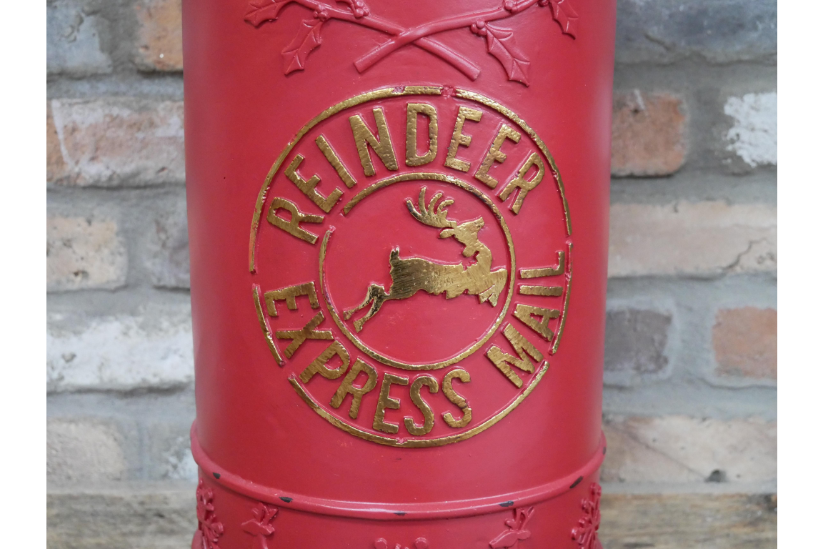 Red North Pole Christmas Post Box