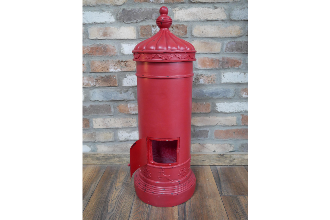 Red North Pole Christmas Post Box