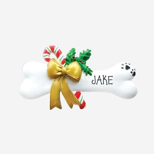 Personalised Dog Bone Christmas Decoration