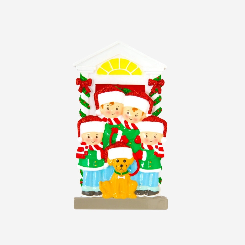 Family and dog Personalised  Christmas Decoration various family size