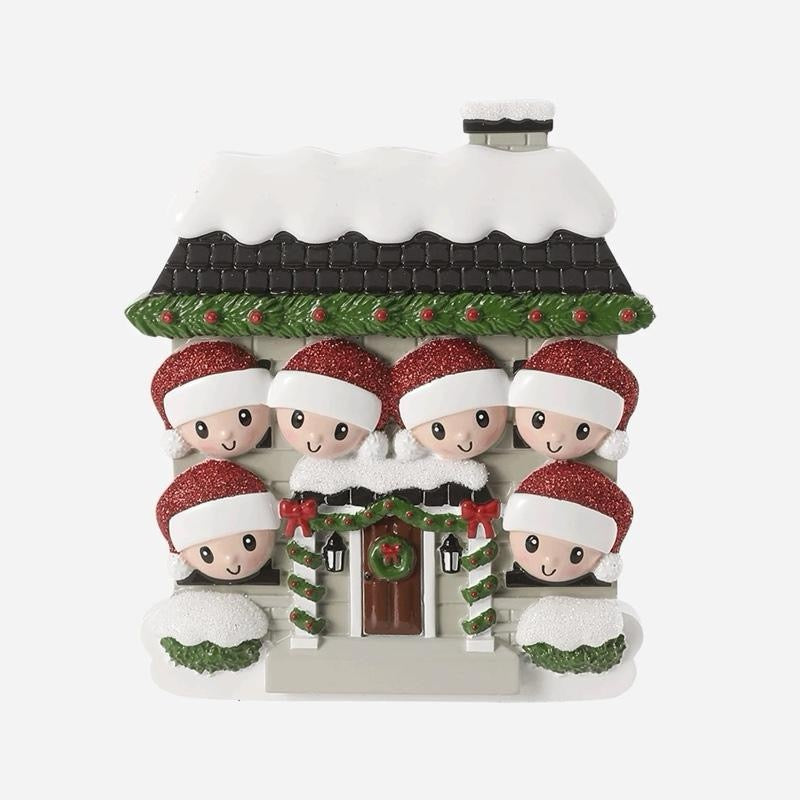 Personalised Christmas House new Decoration  various family sizes