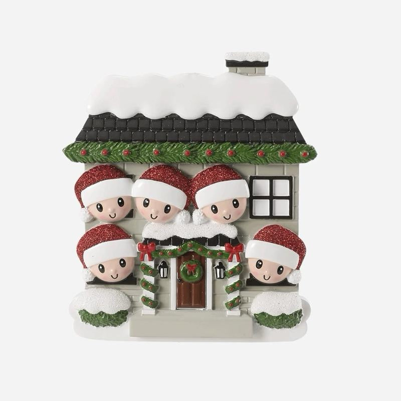 Personalised Christmas House new Decoration  various family sizes