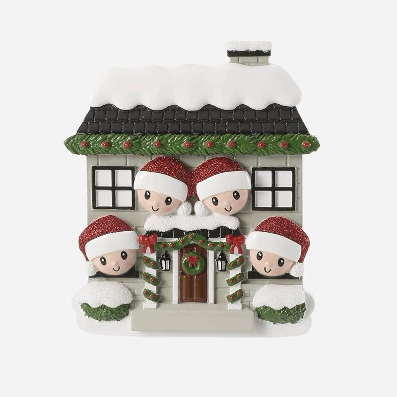 Personalised Christmas House new Decoration  various family sizes