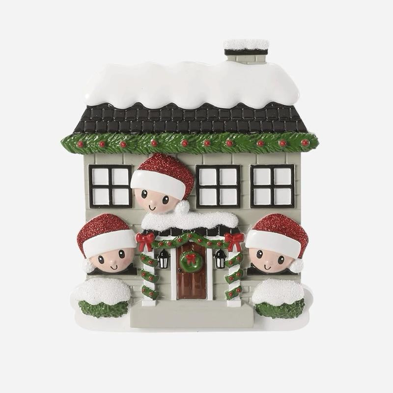 Personalised Christmas House new Decoration  various family sizes