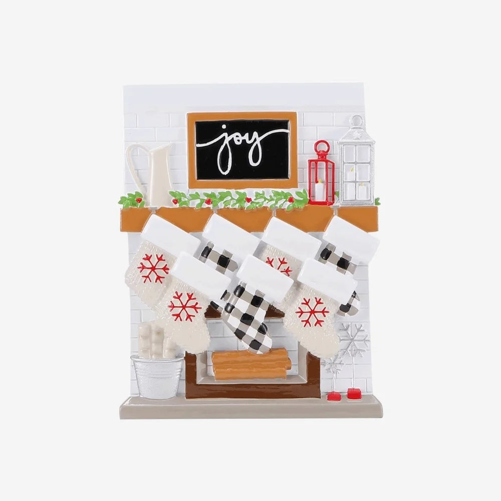 Stocking Fireplace Decoration personalised various family sizes