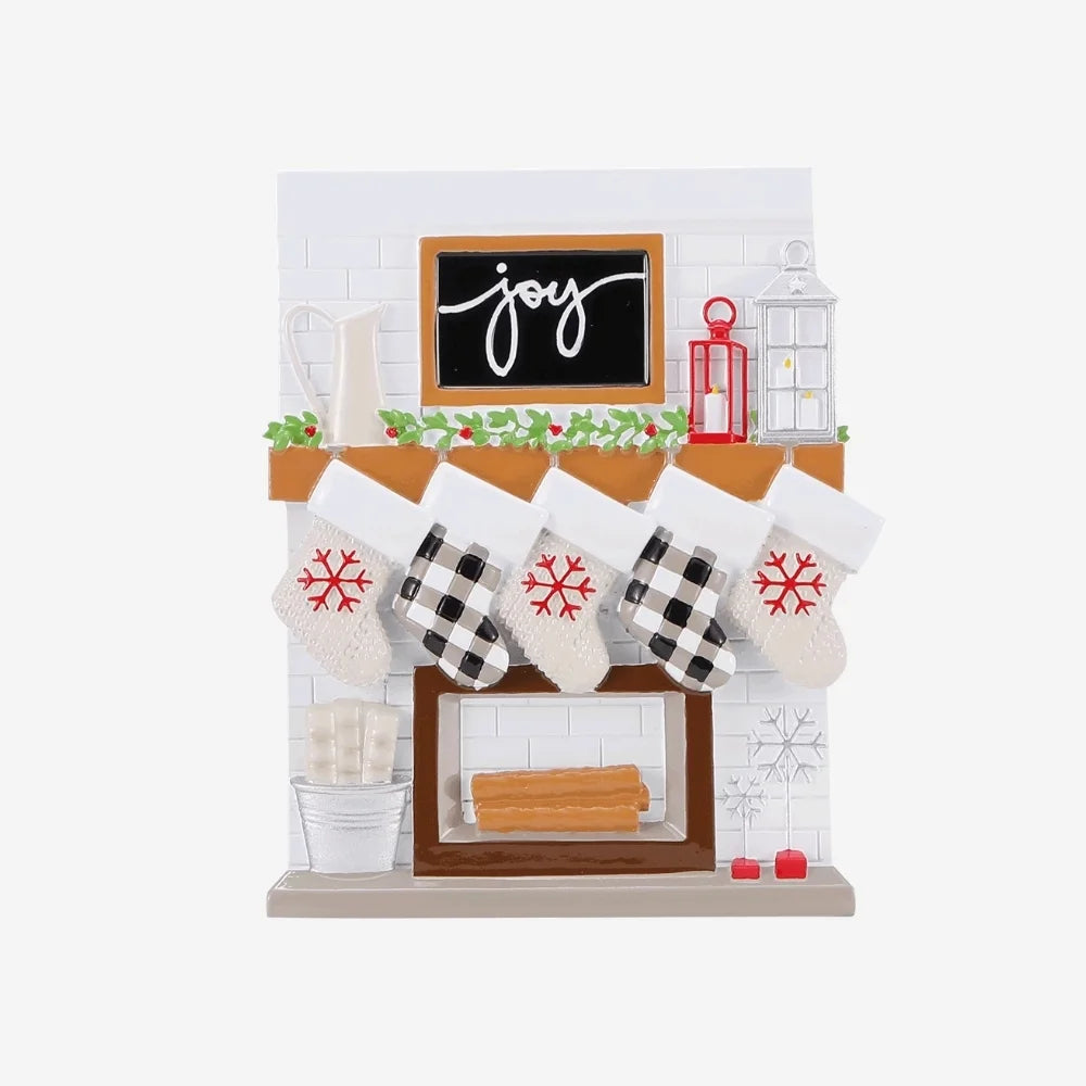 Stocking Fireplace Decoration personalised various family sizes