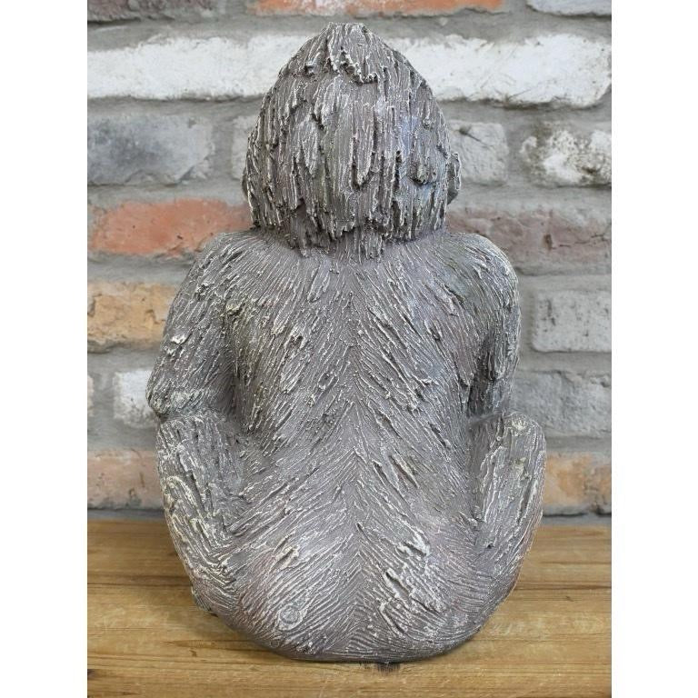 Concrete Monkey Statue – Indoor Outdoor Garden Home Decor UK