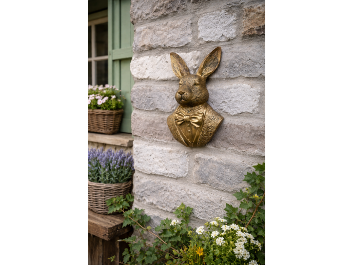 Gold Rabbit Wall Decor