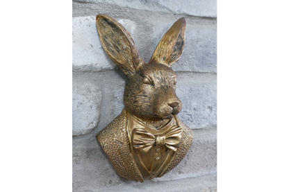 Gold Rabbit Wall Decor