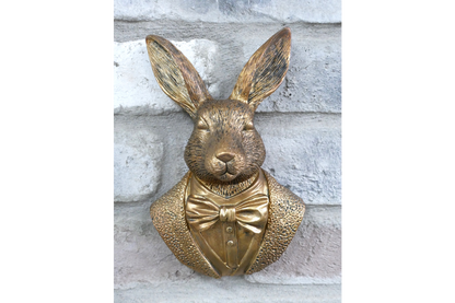 Gold Rabbit Wall Decor