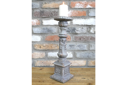 Concrete effect large candle stick