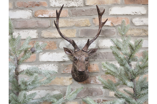 Rustic Stag Head Wall Décor