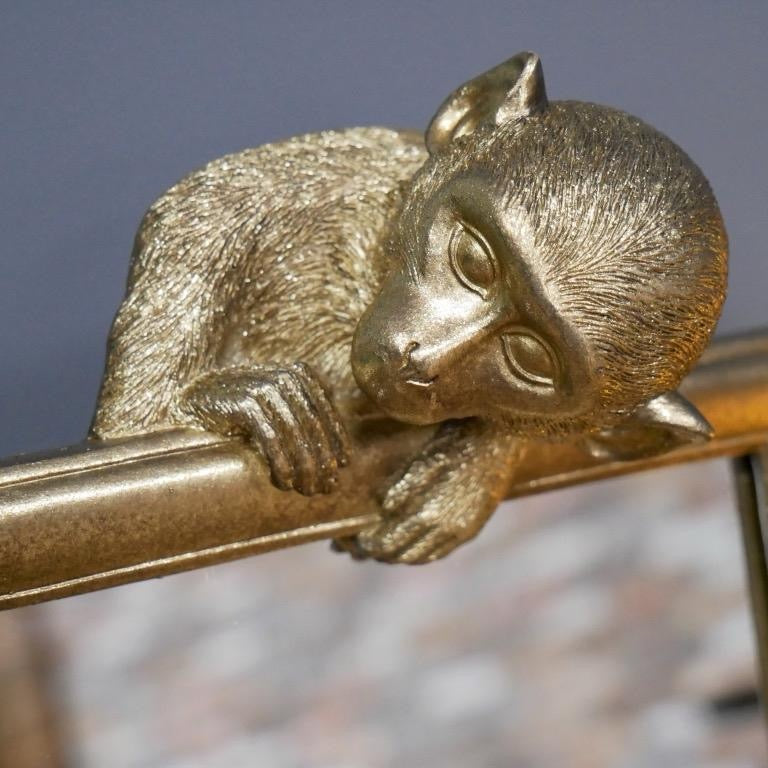 Gold monkey mirror for home decor