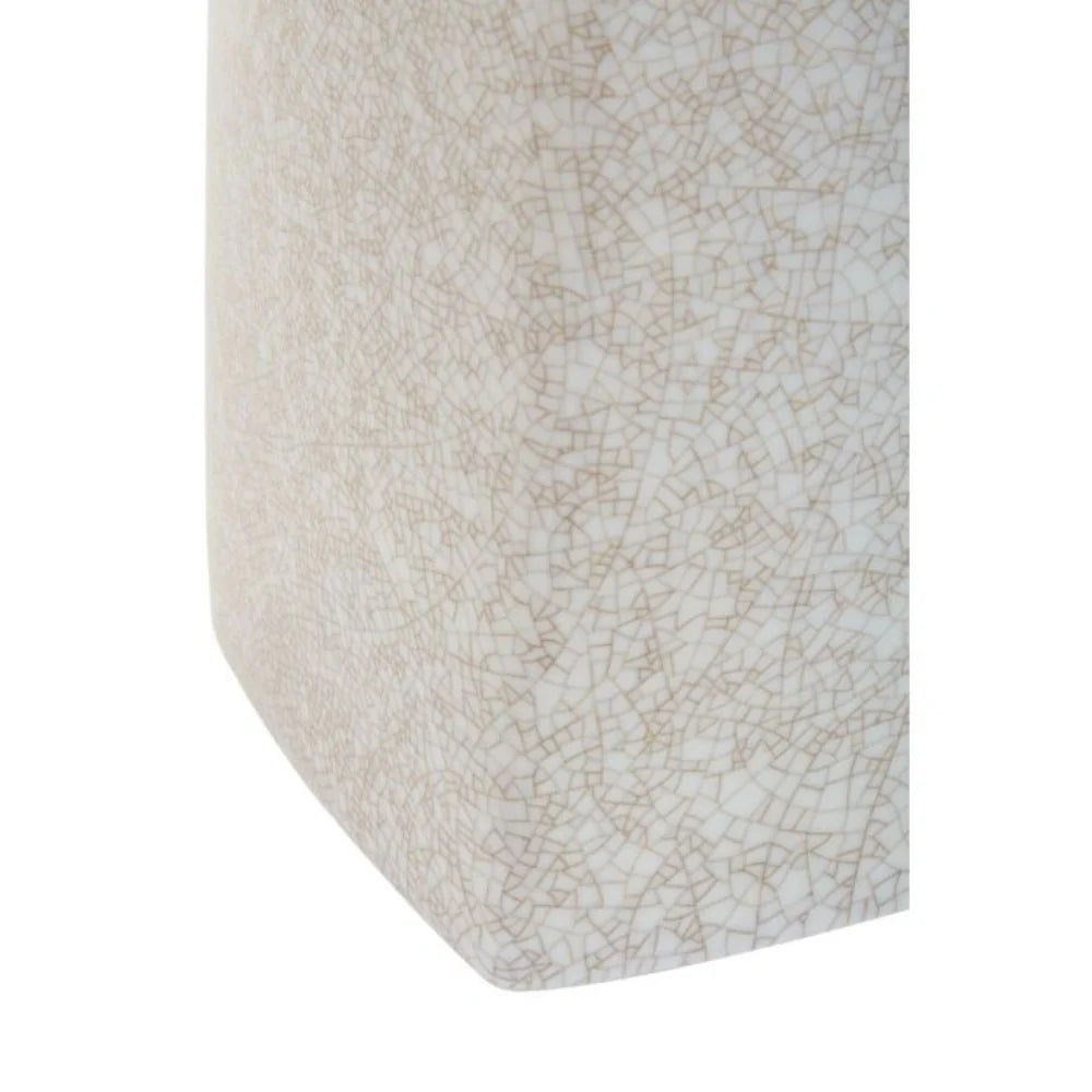 Myla large ceramic jar in cream