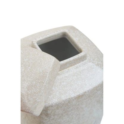 Myla large ceramic jar in cream